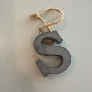 Hobby Lobby galvanized Letter S Hanging Accent